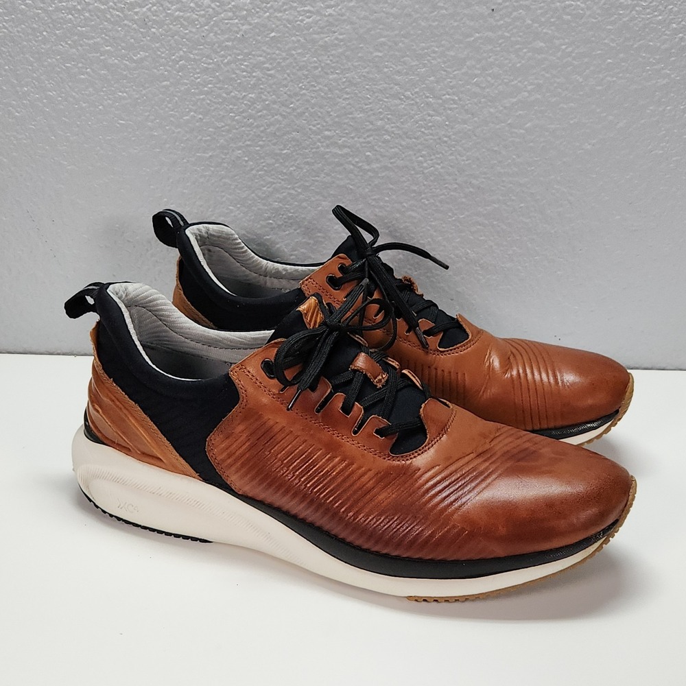 Johnston & Murphy XC4 TR1-Sport Waterproof Leather Sneaker 11.5M Tan Black